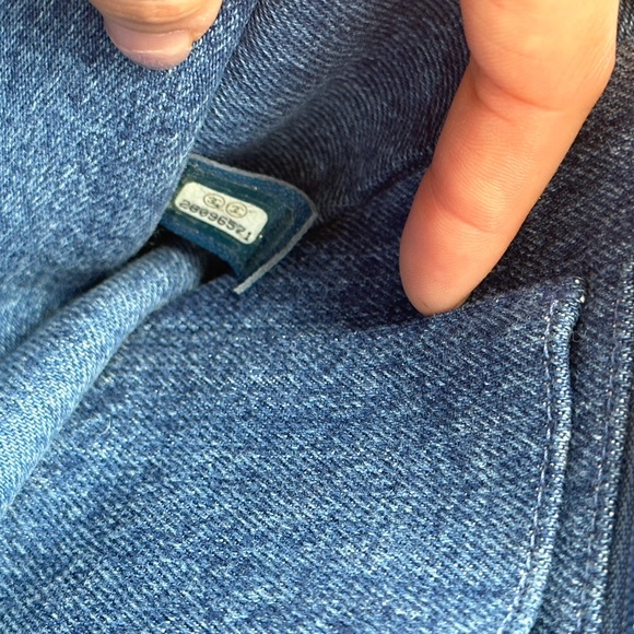 [SOLD] CHANEL medium shearling denim hieroglyph fap bag *rare* - Picture 8 of 8